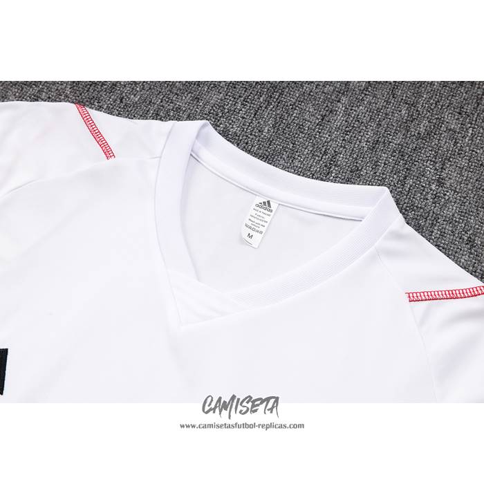 Chandal del Flamengo 2023-2024 Manga Corta Blanco - Pantalon Corto